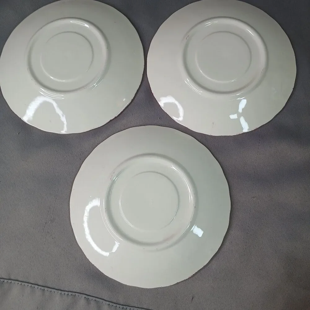 4 Blue Ridge Southern Pottery 3 Cups and Saucer Sets Vintage Crab Apple